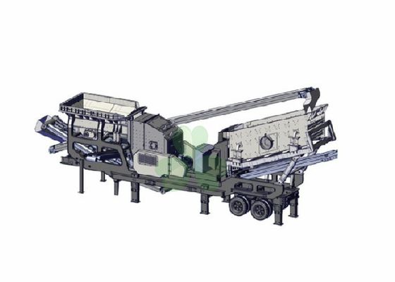 China planta portátil de la trituradora de la explotación minera 40-200tph de la máquina móvil de la trituradora con el sistema de generador proveedor