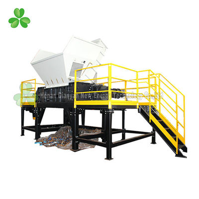 China Capacidad dual amarilla de las toneladas/hora de la máquina 2 de la trituradora del eje/de la trituradora de la basura proveedor