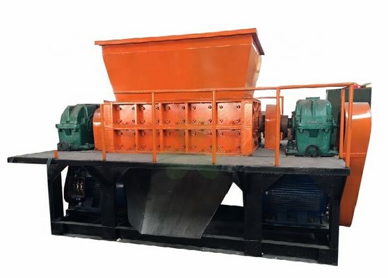 China Máquina industrial de la trituradora del eje doble para el recipiente para residuos plástico de poco ruido proveedor