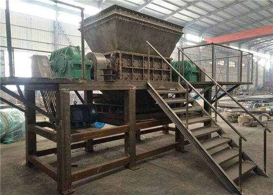 China Planta de disposición de basura del eje del doble de la máquina de la trituradora de residuos del hospital proveedor